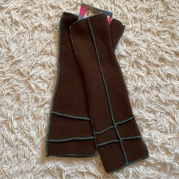 XMITTENS Recycled Fleece Long Fingerless Mitts - Picture 4 of 5